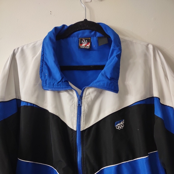 Vintage 90s USA Olympic Windbreaker, Size XXL - Picture 7 of 10